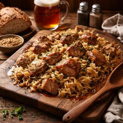 Image of Ale D Pork and Sauerkraut