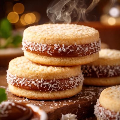Image of Alfajores an Argentinean Dulce De Leche Sandwich Cookie