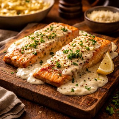 Alfredo I Know It Was You Salmon W Alfredo Sauce Abs Diet Recipe