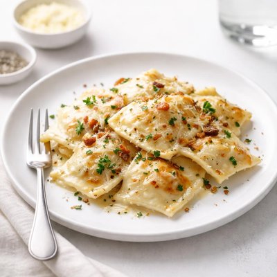 Image of Alfredo Ravioli Bake