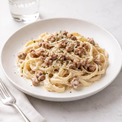Image of Alfredo Sauce with Italian Sausage