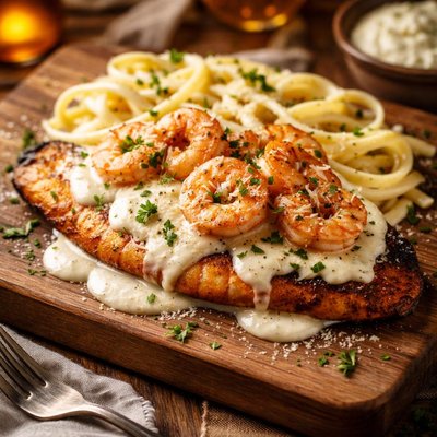 Image of Alfredo Shrimp Tilapia