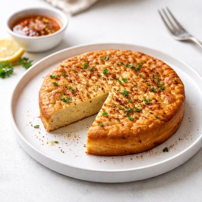 Image of Algerian Garantita Karanteta Chickpea Garbanzo Souffle
