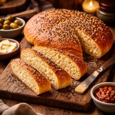Image of Algerian Khobz El Dar Semolina Bread