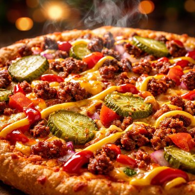 Image of All American Cheeseburger Pizza