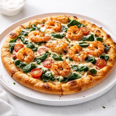Image of All American Ranch Spinach Shrimp Pizza Rsc