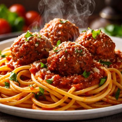 Image of All Day Spaghetti and Meatballs