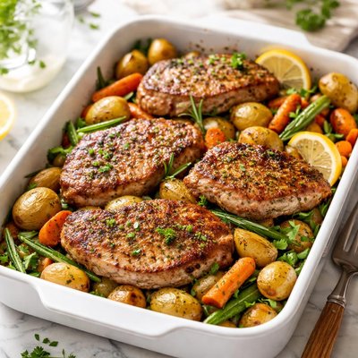 Image of All in One Pork Chops Bake