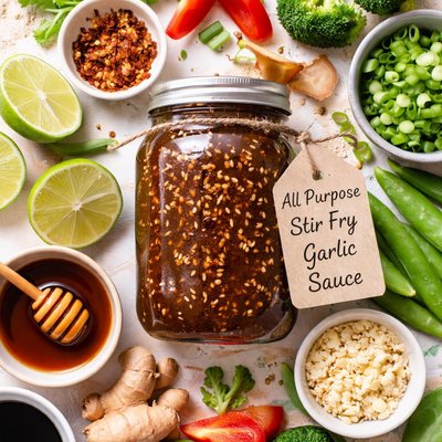Image of All Purpose Stir Fry Sauce Brown Garlic Sauce