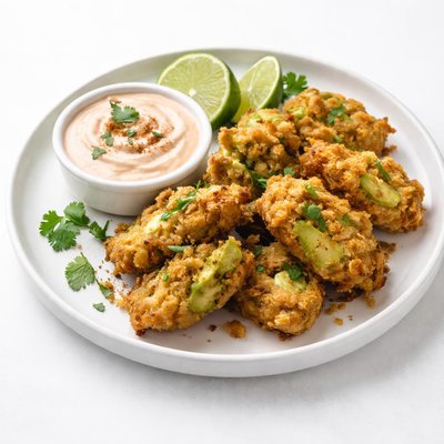 Image of Alligator Claws Avocado Fritters with Chipotle Lime Dip