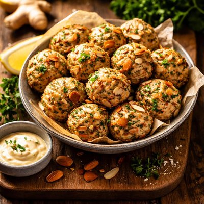 Image of Almond and Ginger Matzo Balls