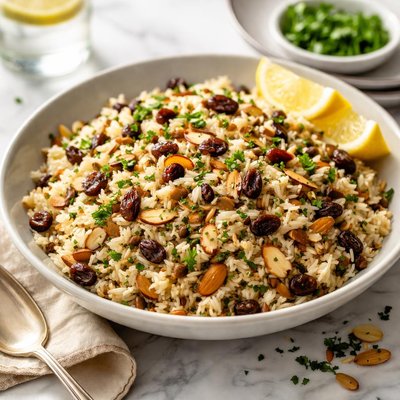Image of Almond and Raisin Pilaf