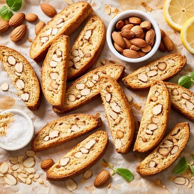 Image of Almond Bread Cookie Biscotti