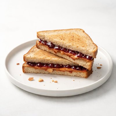 Image of Almond Butter and Jelly Sandwich