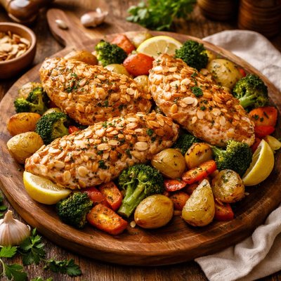 Image of Almond Chicken and Vegetables