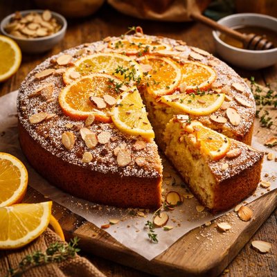 Image of Almond Citrus Olive Oil Cake