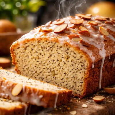 Image of Almond Glazed Poppy Seed Bread