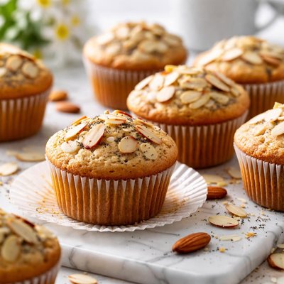 Image of Almond Poppy Seed Muffins