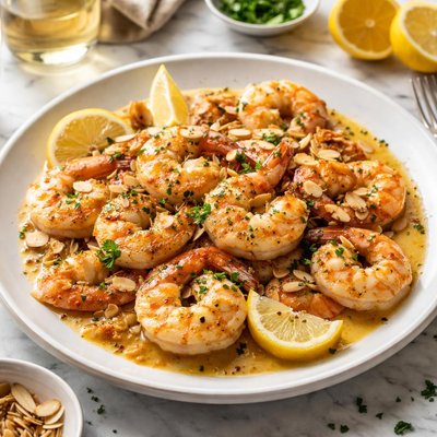 Image of Almond Shrimp with Amaretto Butter