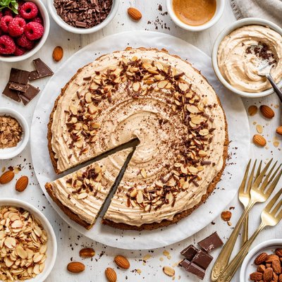 Image of Almond Torte with Mocha Whipped Cream Frosting