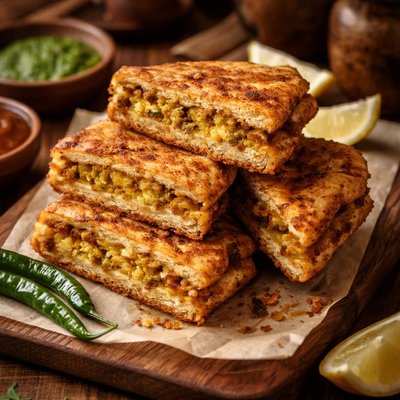 Image of Whole30 Aloo Bread Pakora