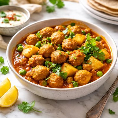 Image of Whole30 Aloo Soyachunks Ki Sabji