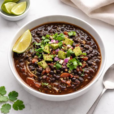 Image of Amazing Black Bean Soup in 5 Ingredients