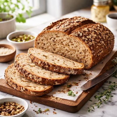 Image of Vegan Ancient Grain Sourdough Bread