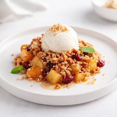 Image of Apple Apricot Cranberry Crumble