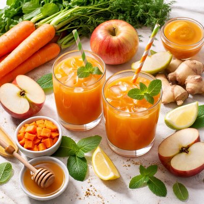 Image of Apple Carrot and Ginger Juice