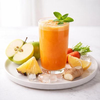 Image of Apple Carrot Pineapple Ginger Juice