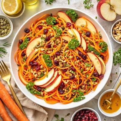 Image of Apple Carrot Salad with Walnuts
