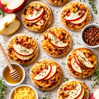 Image of Apple Cheese English Muffin Pizzas
