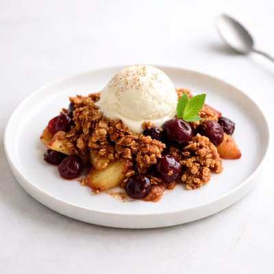 Image of Apple Cherry Crisp