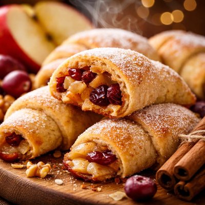 Image of Apple Cranberry Crescent Cookies