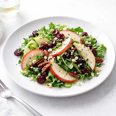 Image of Apple Cranberry Salad with Creamy Lemon Vinaigrette