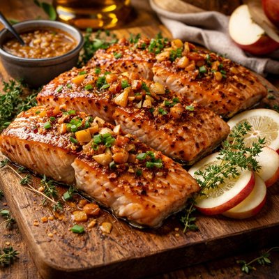 Image of Apple Horseradish Glazed Salmon