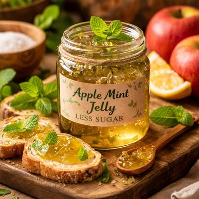 Image of Apple Mint Jelly Less Sugar