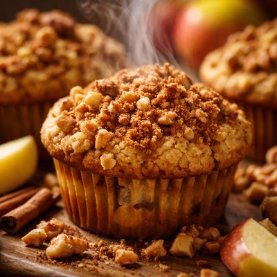 Image of Apple Nut Muffins with Streusel Topping