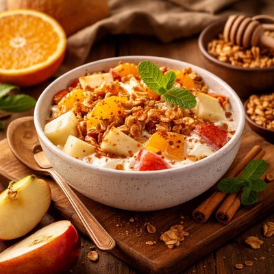 Image of Apple Orange and Yogurt Delight