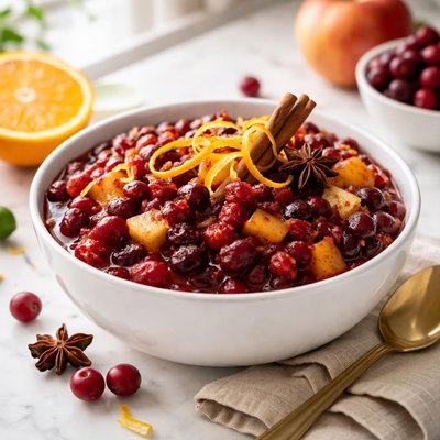 Image of Apple Orange Cranberry Sauce