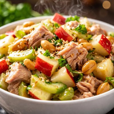 Image of Apple Peanut Salad with Tuna