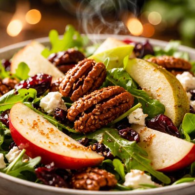 Image of Apple Pear and Candied Pecan Salad