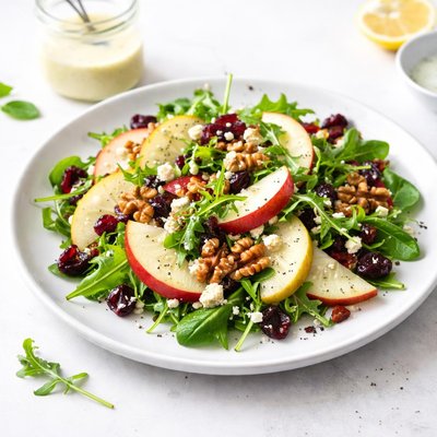 Image of Apple Pear Salad with Lemon Poppy Seed Dressing