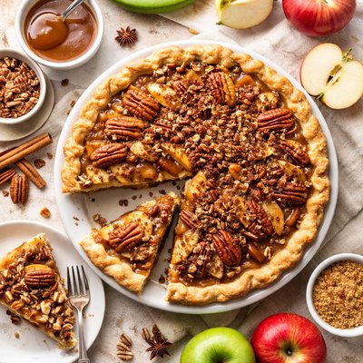 Image of Apple Pecan Praline Pie