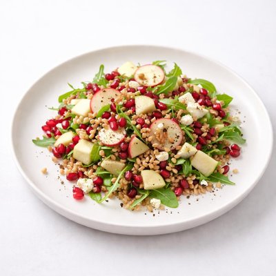 Image of Apple Pomegranate and Wheat Berry Salad