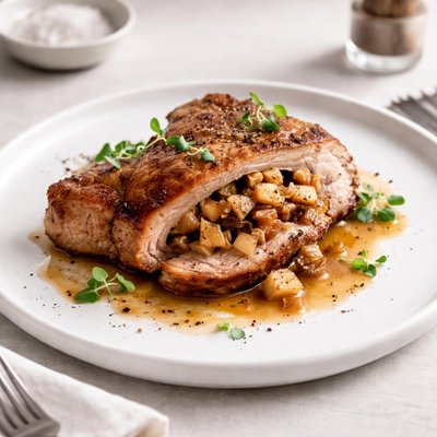 Image of Apple Raisin Stuffed Pork Chops