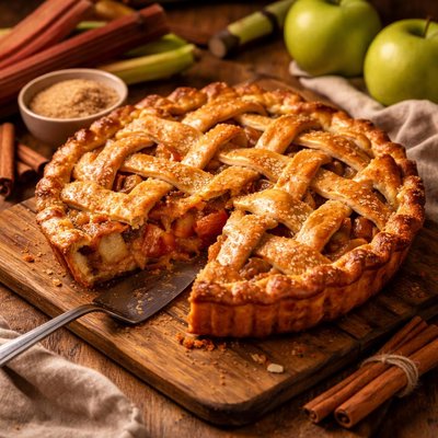 Image of Apple Rhubarb Pie