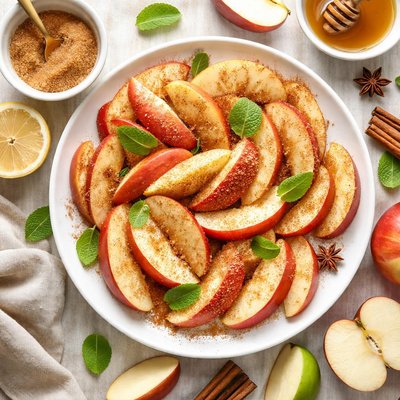 Image of Apple Slices with Cinnamon Sugar