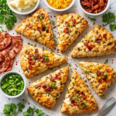 Image of Apple Smoked Bacon and Cheddar Scones